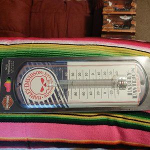 Harley Davidson tin thermometer